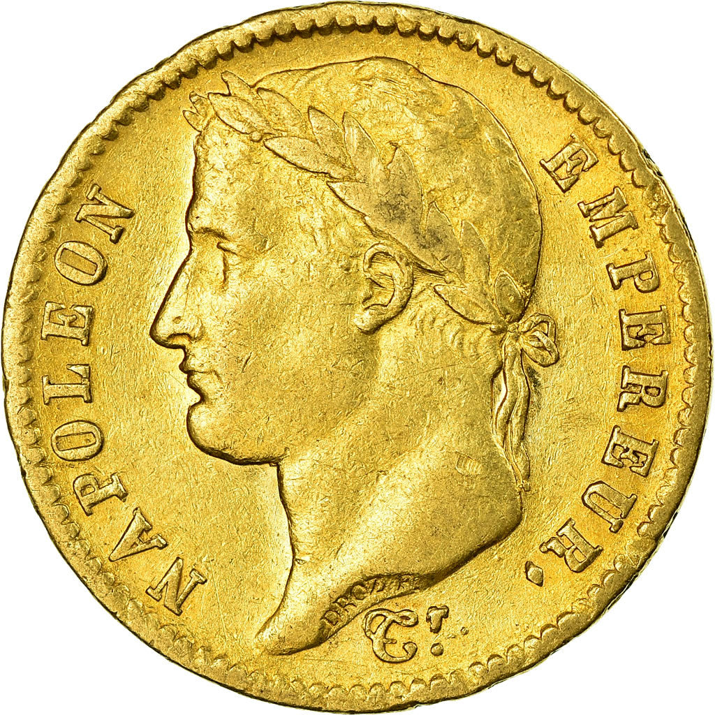 Moneta, Francia, Napoléon I, 20 Francs, 1811, Paris, BB, Oro, KM:695.1