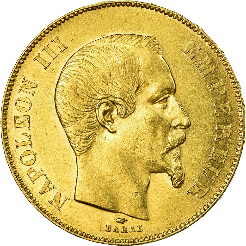 Münze, Frankreich, Napoleon III, 50 Francs, 1856, Paris, SS+, Gold, KM:785.1