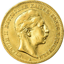 Coin, German States, PRUSSIA, Wilhelm II, 10 Mark, 1898, Berlin, EF(40-45)