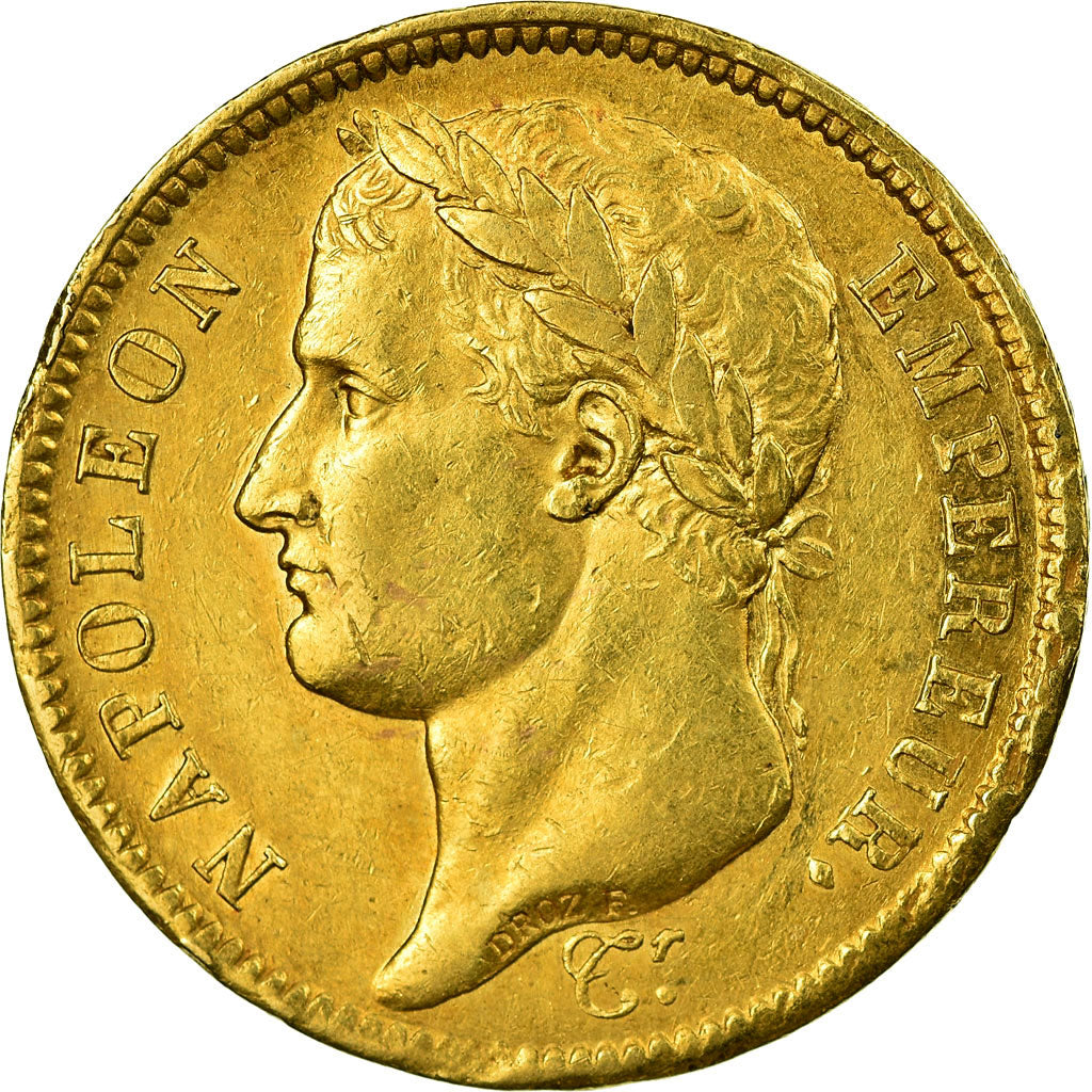 Moneta, Francja, Napoléon I, 40 Francs, 1811, Paris, AU(50-53), Złoto