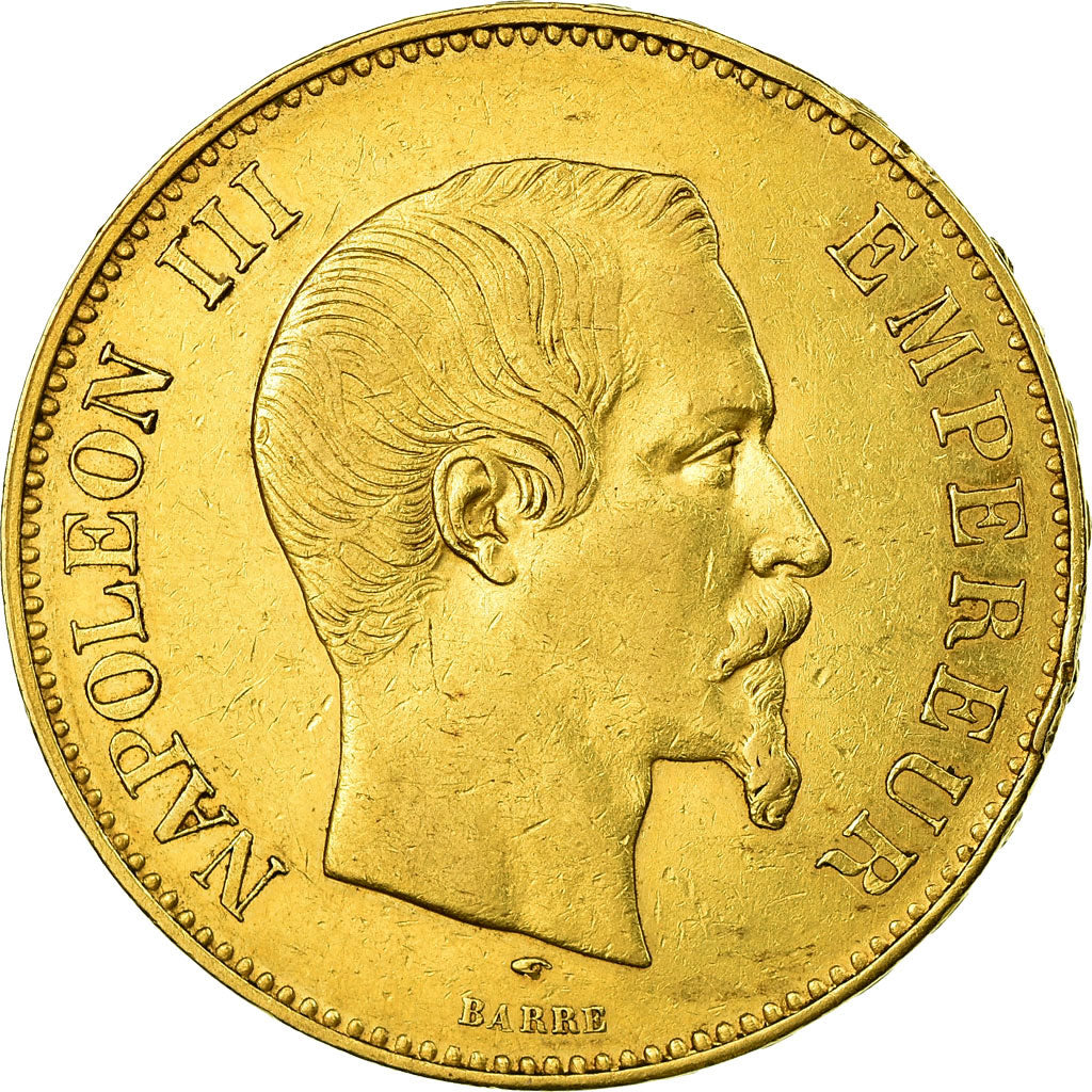 Münze, Frankreich, Napoleon III, 100 Francs, 1857, Paris, SS, Gold, KM:786.1