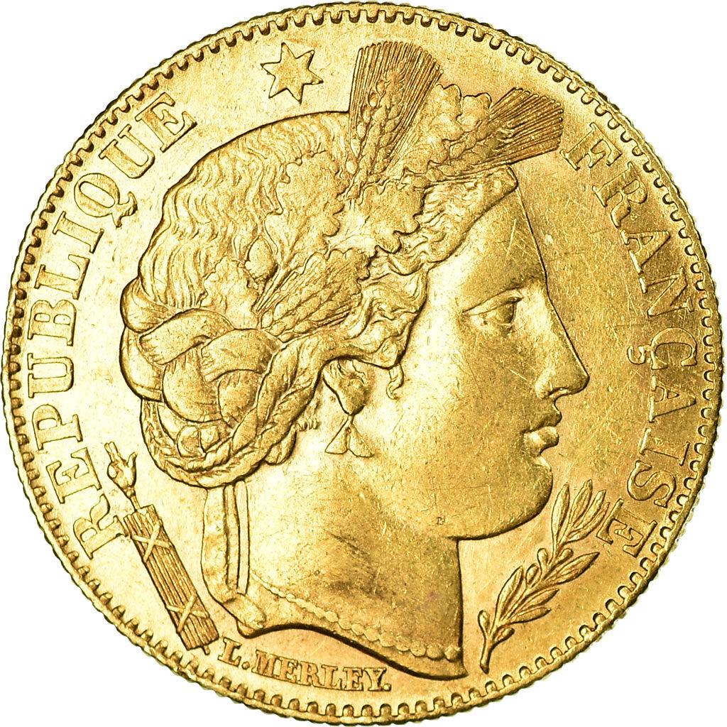 Coin, France, Cérès, 10 Francs, 1899, Paris, EF(40-45), Gold, KM:830