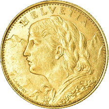 Monnaie, Suisse, 10 Francs, 1914, Bern, TTB+, Or, KM:36