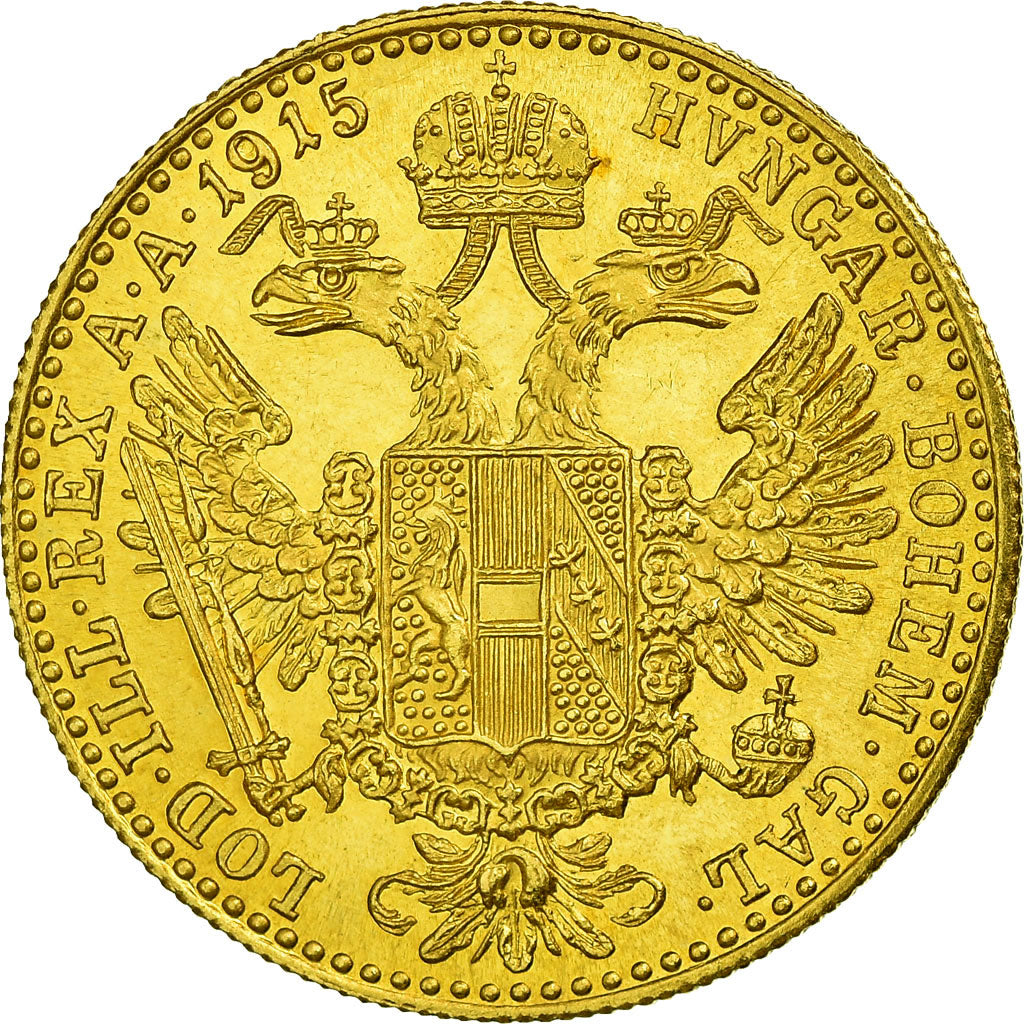 Monnaie, Autriche, Franz Joseph I, Ducat, 1915, Refrappe officielle, SUP, Or