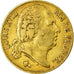 Moneta, Francia, Louis XVIII, 20 Francs, 1819, Paris, BB, Oro, KM:712.1