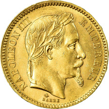Münze, Frankreich, Napoleon III, 20 Francs, 1865, Paris, SS+, Gold, KM:801.1