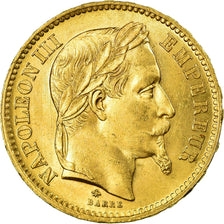 Monnaie, France, Napoleon III, 20 Francs, 1868, Paris, Variété, SUP+, Or