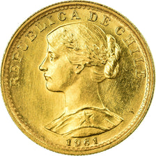 Moneda, Chile, 20 Pesos, 1961, SC, Oro, KM:168