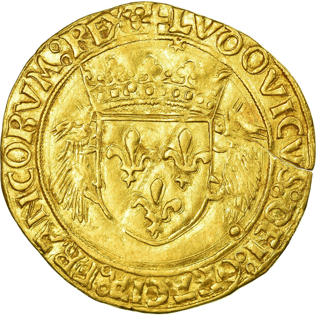 Monnaie, France, Louis XII, Ecu d'or aux Porcs-Epics, Lyon, TTB, Or