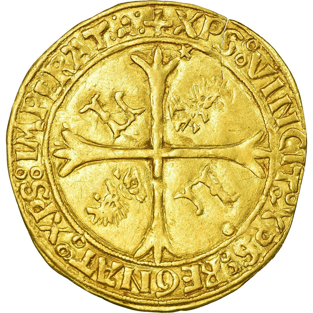 Monnaie, France, Louis XII, Ecu d'or aux Porcs-Epics, Lyon, TTB, Or