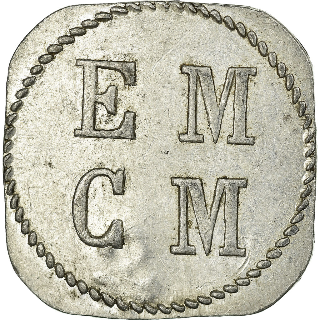 Coin, France, E. M. C. M, Saint-Hippolyte-du-Fort, 25 Centimes, AU(50-53)