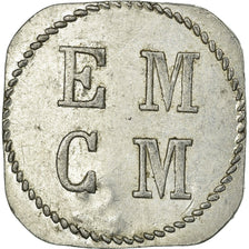 Coin, France, E. M. C. M, Saint-Hippolyte-du-Fort, 25 Centimes, AU(50-53)