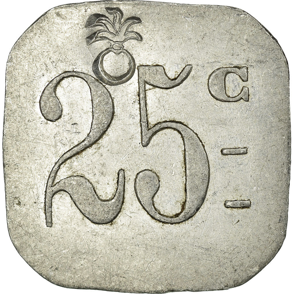 Coin, France, E. M. C. M, Saint-Hippolyte-du-Fort, 25 Centimes, AU(50-53)