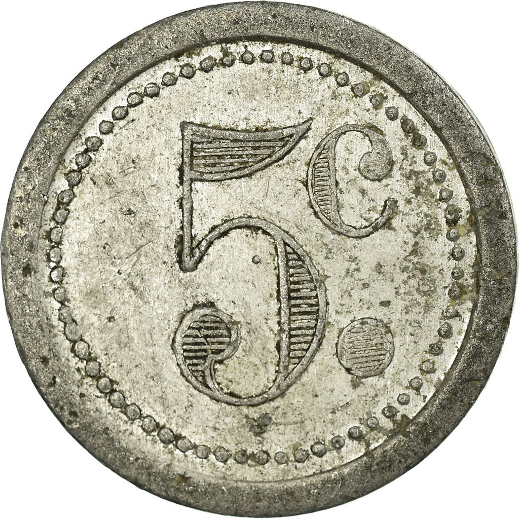 Monnaie, France, Union Commerciale, Guise, 5 Centimes, 1921, TTB+, Aluminium