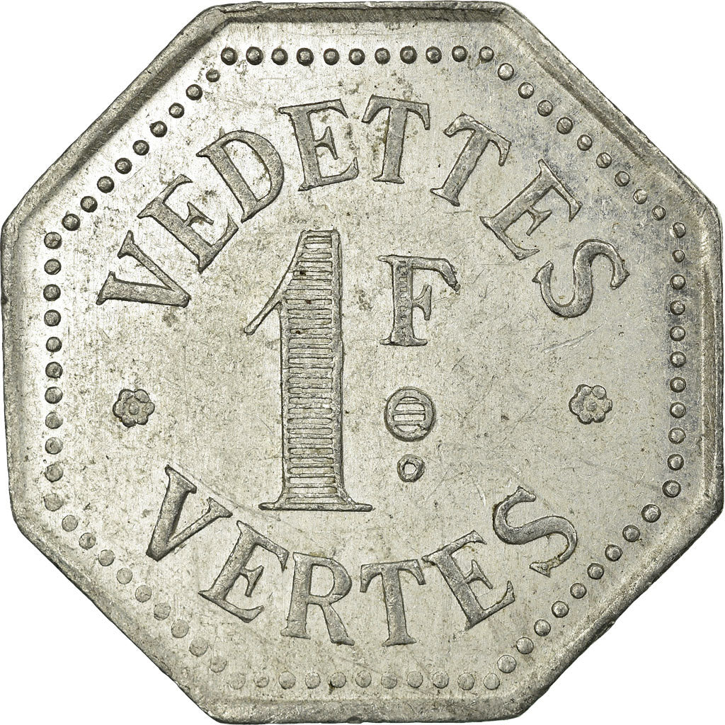Monnaie, France, Vedettes Vertes, Dinard, 1 Franc, SUP, Aluminium, Elie:20.1