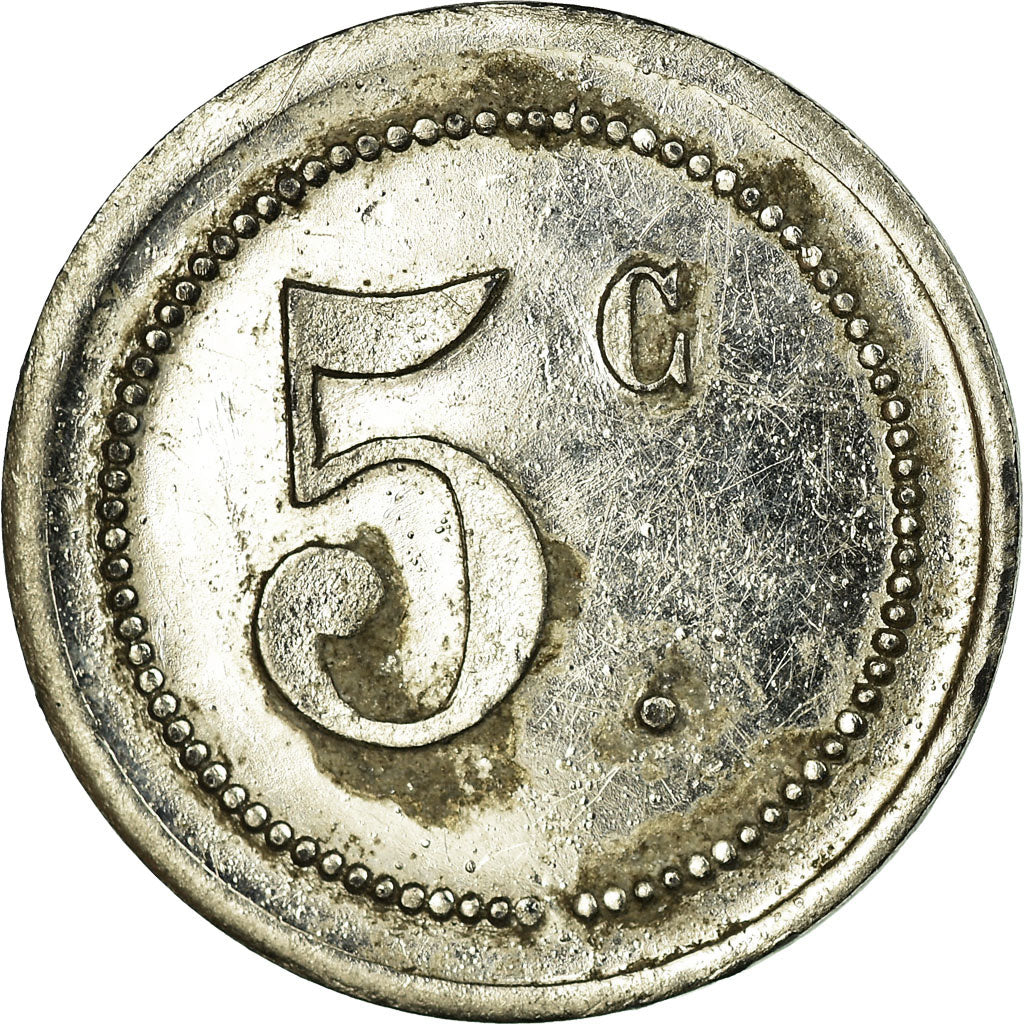 Coin, France, Coop. de Consommation, La Solidarité, Basse-Indre, 5 Centimes
