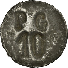 Coin, France, Dépôt de Prisonniers de Guerre (P. G), Chateauroux, 10 Centimes