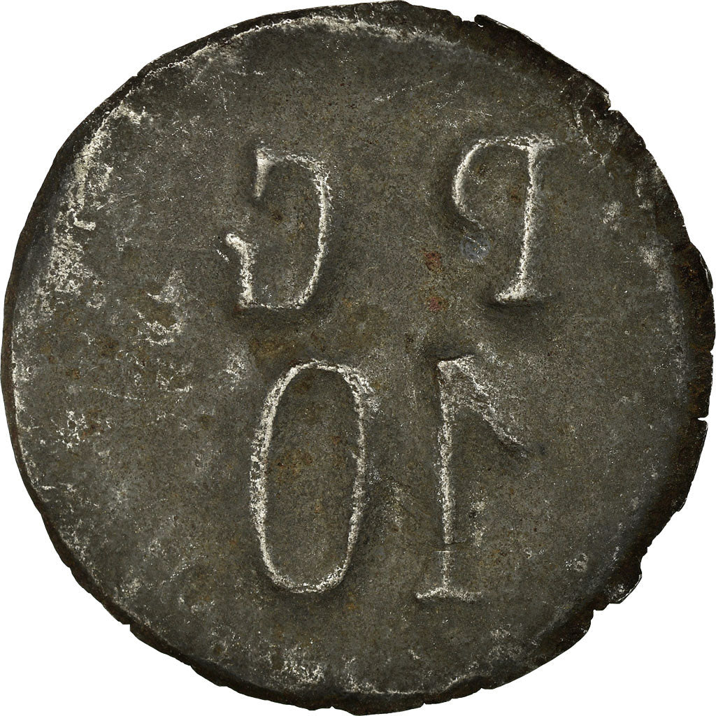 Coin, France, Dépôt de Prisonniers de Guerre (P. G), Chateauroux, 10 Centimes