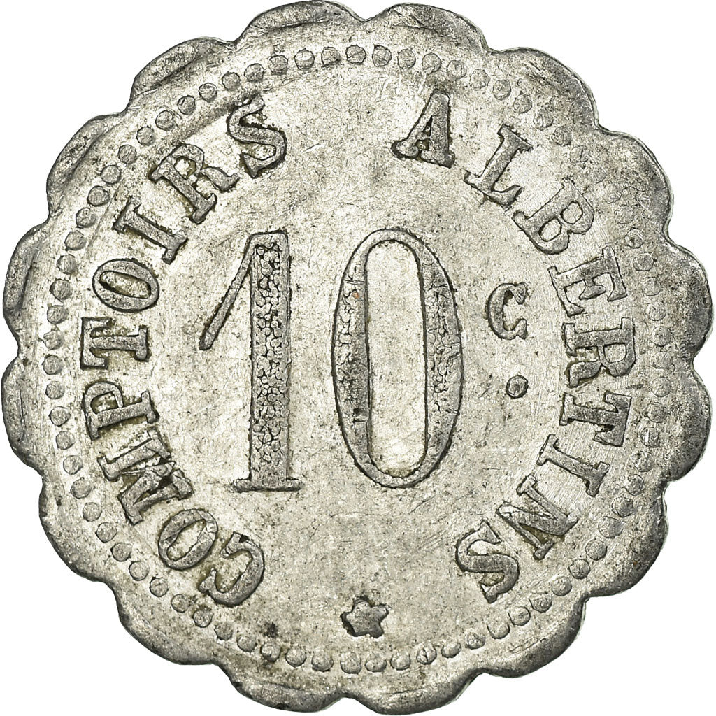 Coin, France, Comptoirs Albertins, Albert, 10 Centimes, EF(40-45), Aluminium