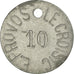 Coin, France, E. PROVOS, Le Croisic, 10 Centimes, AU(55-58), Aluminium
