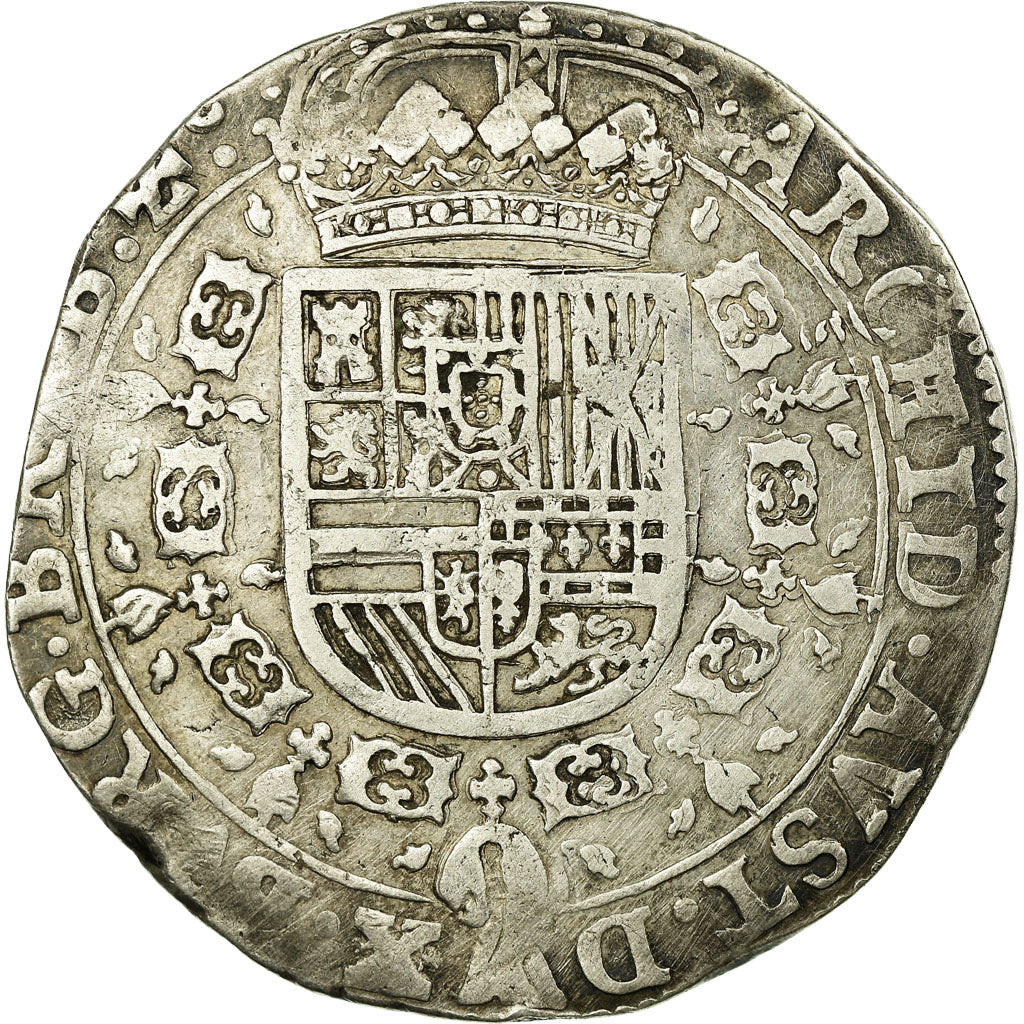 Coin, Spanish Netherlands, Philip IV, Patagon, 1635, Brussels, EF(40-45)