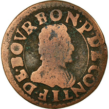 Monnaie, France, CHÂTEAU-REGNAULT, François de Bourbon, Double Tournois, B+