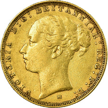 Monnaie, Australie, Victoria, Sovereign, 1885, Melbourne, TTB, Or, KM:7