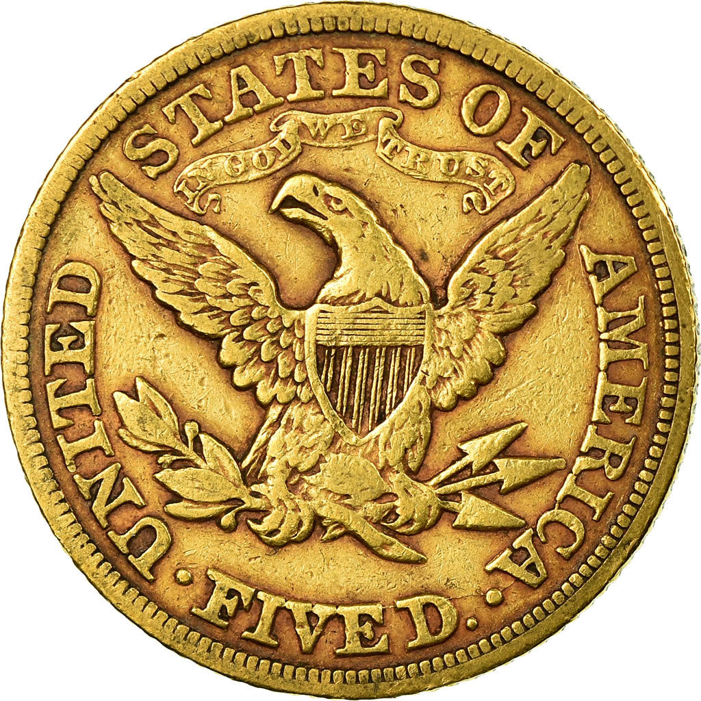 Münze, Vereinigte Staaten, Coronet Head, $5, Half Eagle, 1880, Philadelphia