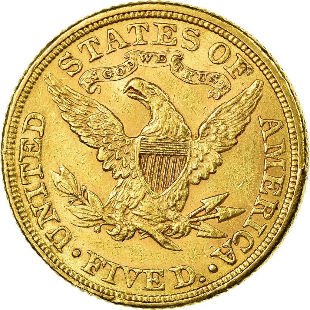 Münze, Vereinigte Staaten, Coronet Head, $5, Half Eagle, 1882, Philadelphia