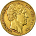 Moneda, Bélgica, Leopold I, 20 Francs, 20 Frank, 1865, MBC, Oro, KM:23