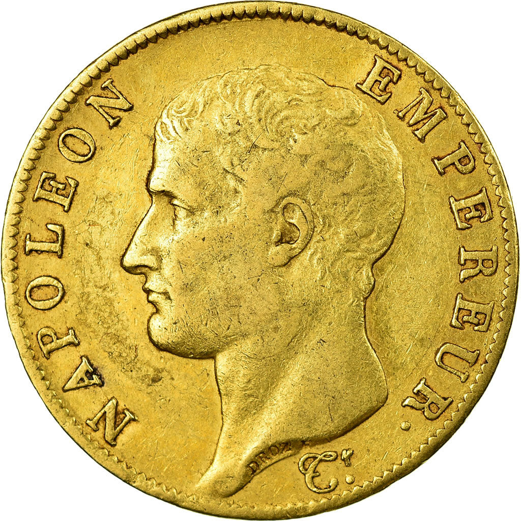 Moneta, Francia, Napoléon I, 40 Francs, 1806, Paris, BB, Oro, KM:675.1