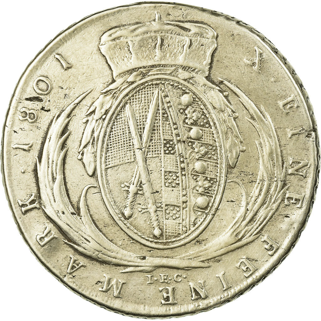 Coin, German States, SAXONY-ALBERTINE, Friedrich August III, Thaler, 1801