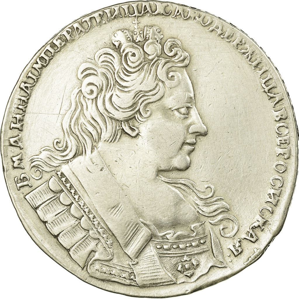 Monnaie, Russie, Anna, Rouble, 1732, Moscow, TB+, Argent, KM:192.1