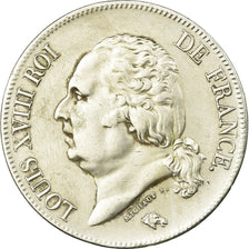 Moneta, Francja, Louis XVIII, 5 Francs, 1823, Bayonne, EF(40-45), Srebro