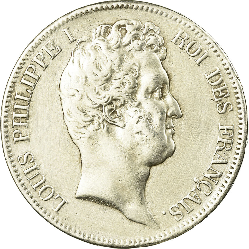 Moeda, França, Louis-Philippe, 5 Francs, 1831, Paris, VF(30-35), Prata