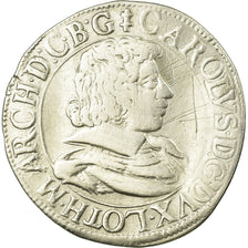 Coin, France, LORRAINE, Charles IV, Teston, 1628/7, Nancy, VF(30-35), Silver