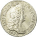Moeda, França, Louis XIV, Ecu aux 8 L, 1690, Paris, VF(30-35), Prata