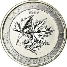 Coin, Canada, Elizabeth II, 8 Dollars 1,5 Oz, 2016, MS(64), Silver