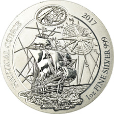 Coin, Rwanda, Santa Maria, 50 Francs, 1 Oz, 2017, MS(64), Silver