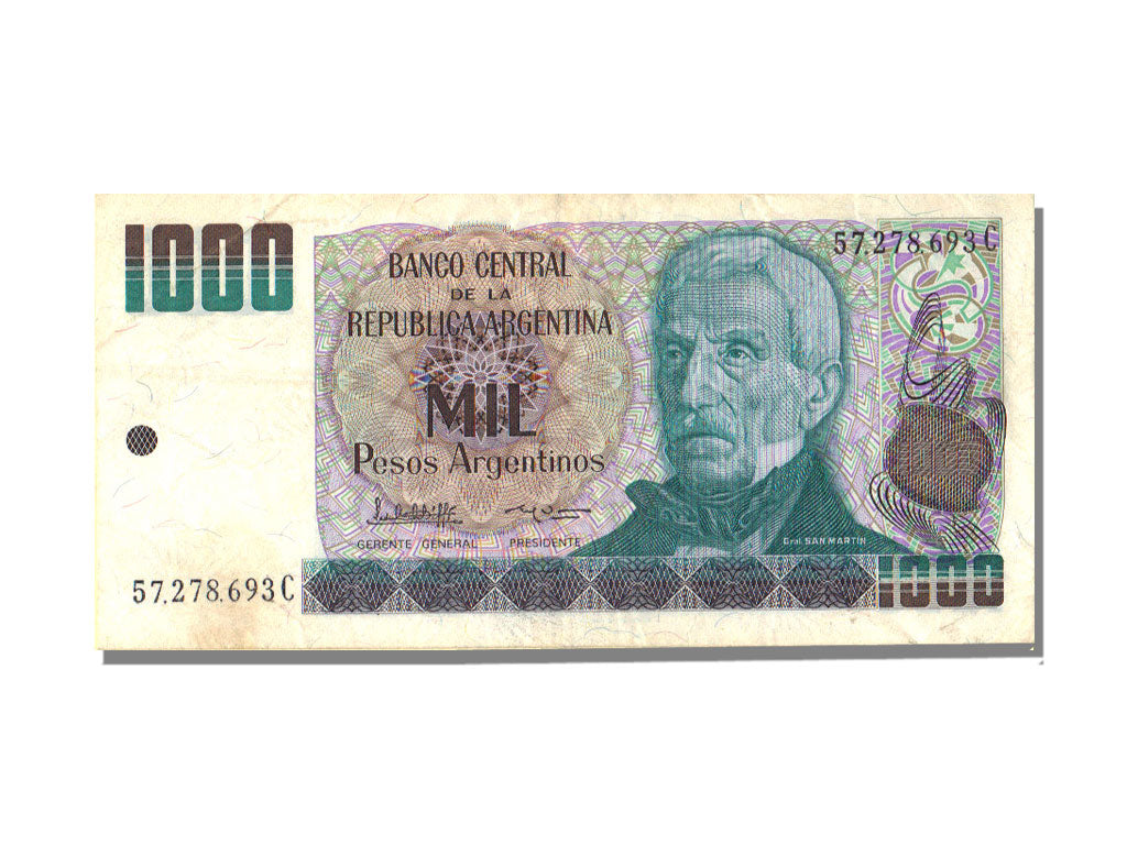 Argentina, 1000 Pesos Argentinos, EF(40-45)