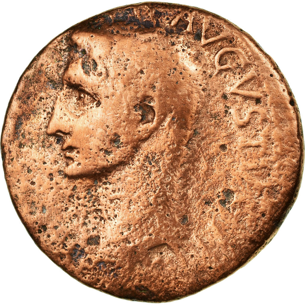 Coin, Augustus, As, 11-12 AD, Rome, VF(20-25), Bronze, RIC:471