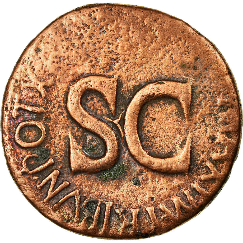 Coin, Augustus, As, 11-12 AD, Rome, VF(20-25), Bronze, RIC:471