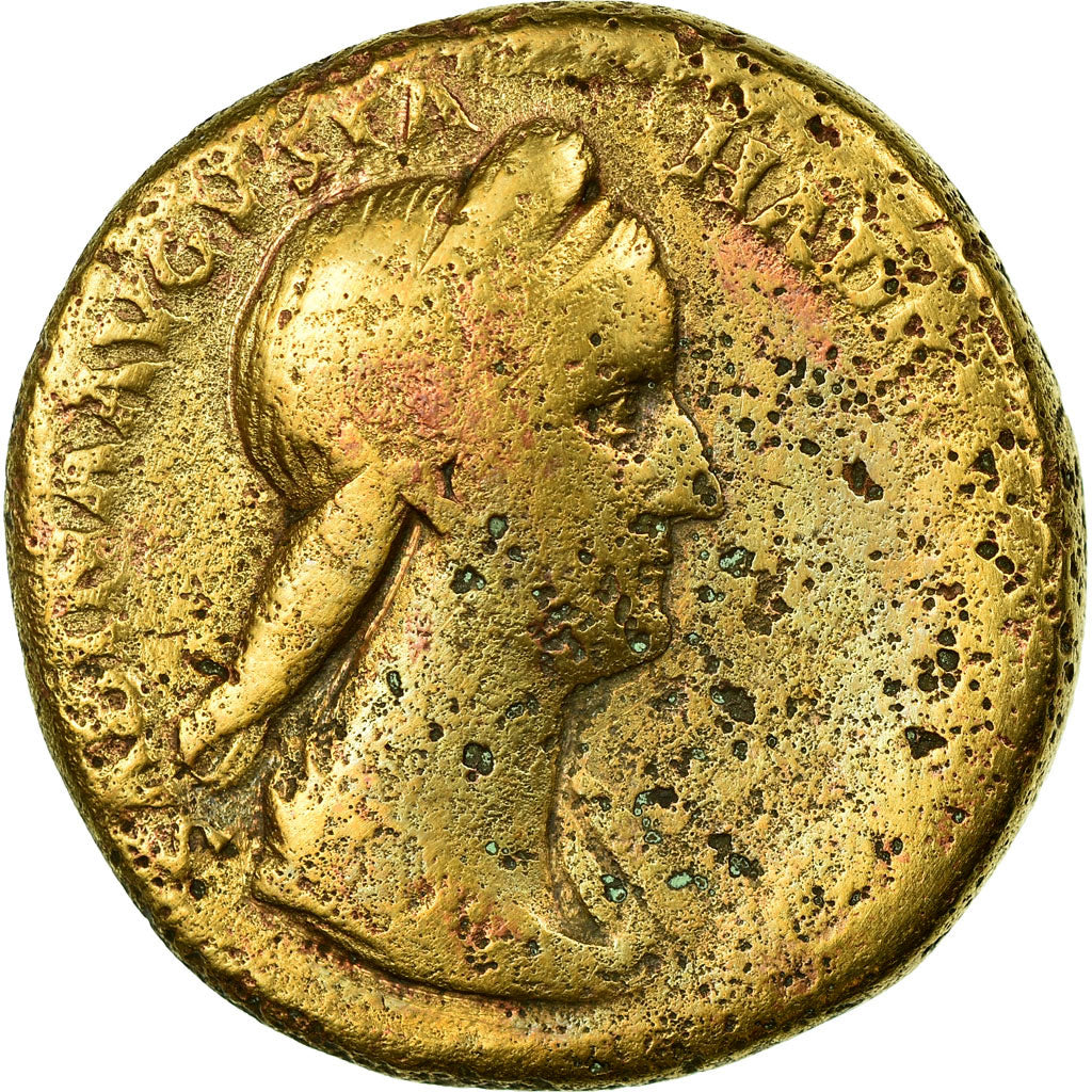 Moneta, Sabina, Sesterzio, 128-136, Rome, MB, Bronzo, RIC:1035a