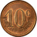 Coin, France, Nouvelles Galeries, Bordeaux, 10 Centimes, AU(55-58), Copper