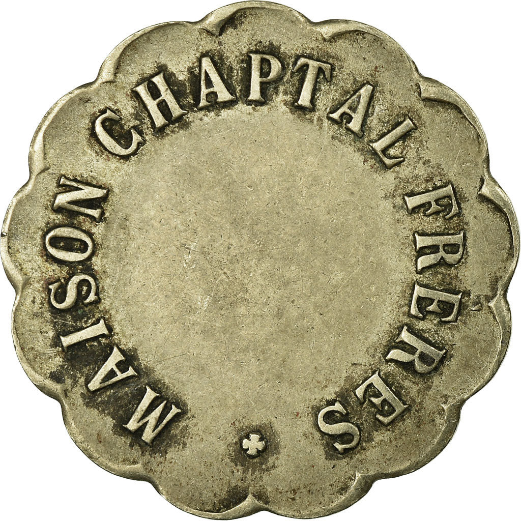 Monnaie, France, Maison CHAPTAL Frères, Montpellier, 20 Centimes, TTB