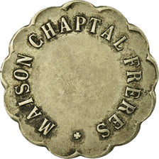 Monnaie, France, Maison CHAPTAL Frères, Montpellier, 20 Centimes, TTB