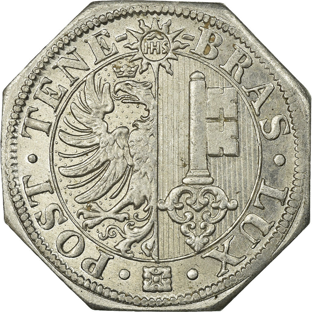 Moneda, Suiza, Soupes Municipales, Genève, Token, 1917-1918, EBC, Aluminio