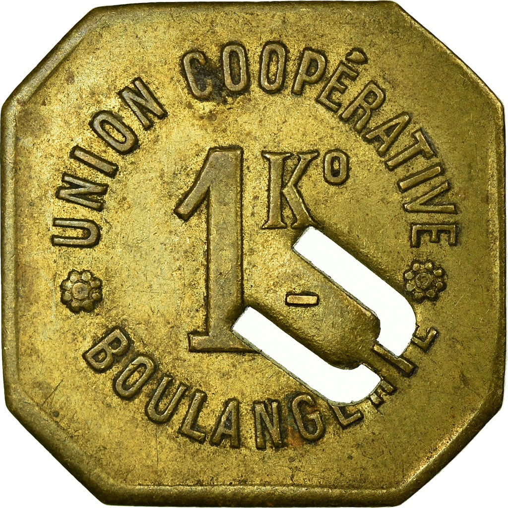 Munten, Frankrijk, Union Coopérative, Boulangerie, Amiens, 1 Kilo, ZF, Tin