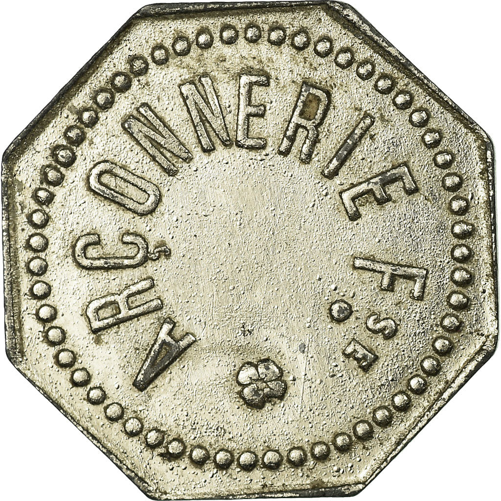 Monnaie, France, Arçonnerie française, Saint-Sulpice, 5 Centimes, TTB+, Zinc
