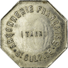 Monnaie, France, Arçonnerie française, Saint-Sulpice, 10 Centimes, TTB+, Zinc